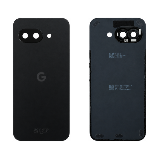 Back Cover for Google Pixel 9a - Obsidian (Genuine Pulled Grade A/B) - front and rear views