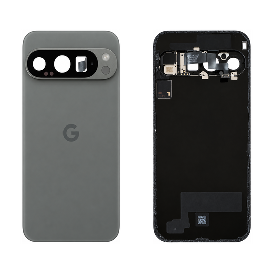 Back Glass for Google Pixel 9 Pro - Hazel (Genuine Pulled Grade A/B) - front and rear views