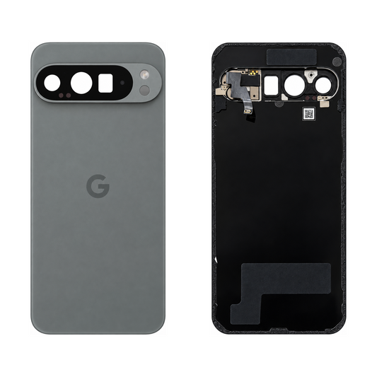 Back Glass for Google Pixel 9 Pro XL - Hazel (Genuine Pulled Grade A/B) - front and rear views