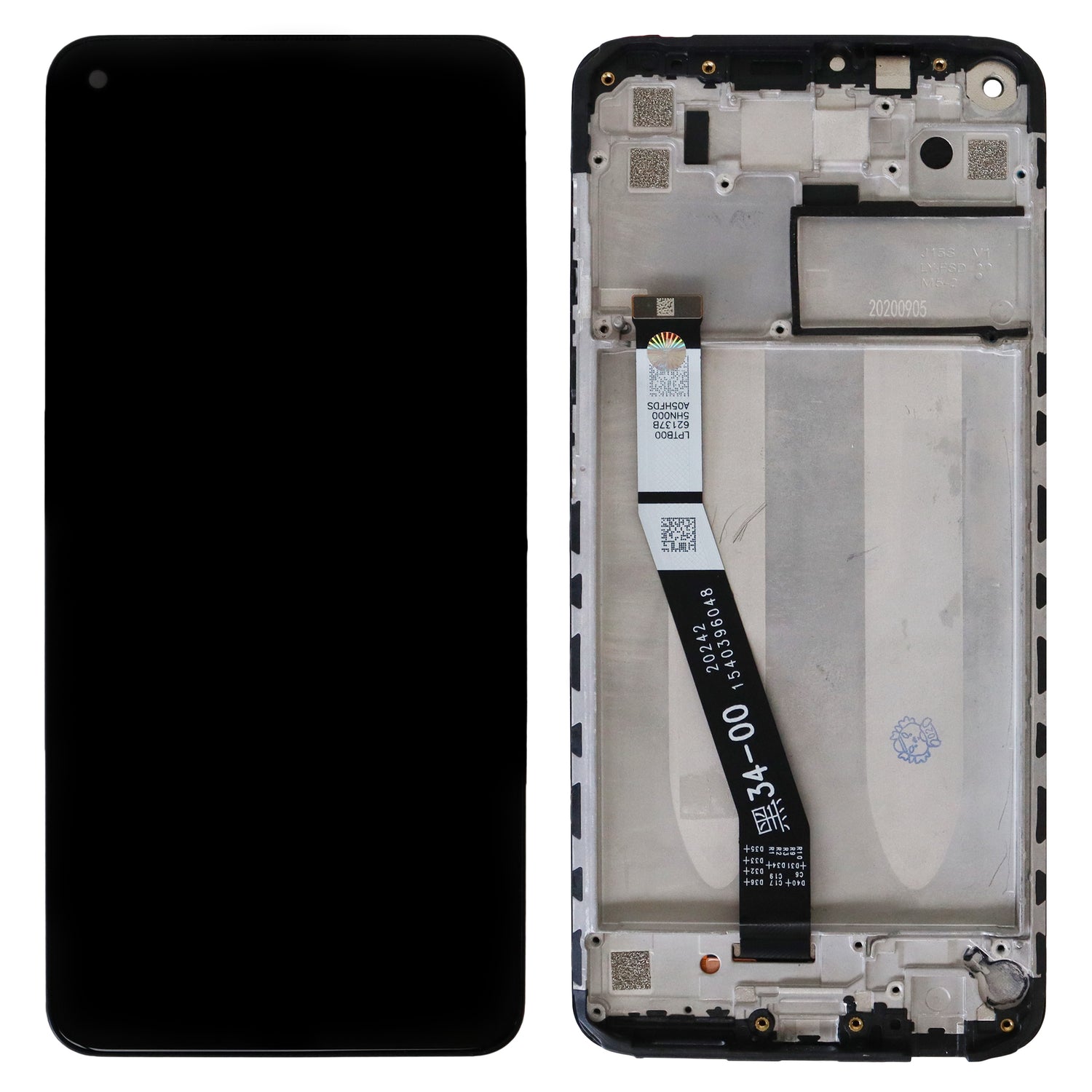 Xiaomi Redmi Note 9 4G (M2010J19SC) LCD Display With Frame