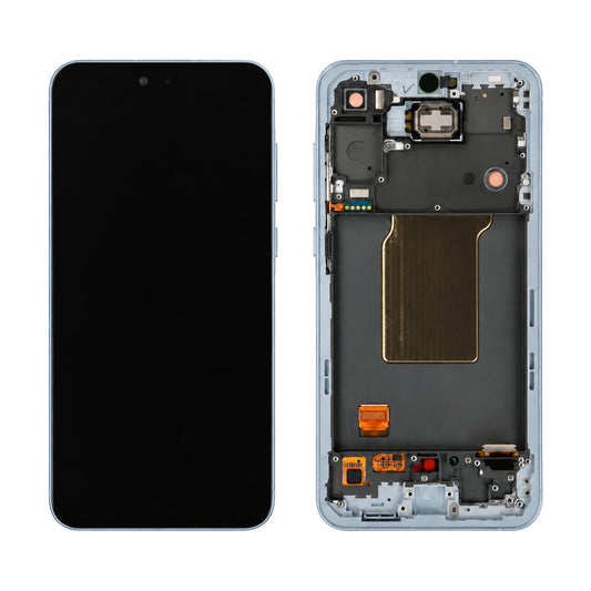Samsung Galaxy A35 5G SM-A356B assembled genuine OLED display with blue ice frame GH82-34221B