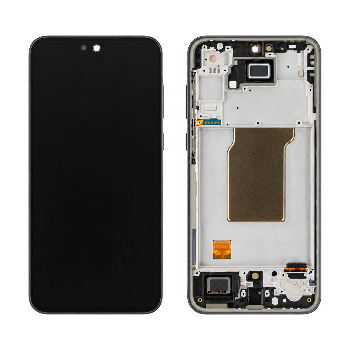 Samsung Galaxy S24 FE SM-S721B assembled genuine OLED display with black / graphite frame GH82-35848A